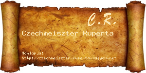 Czechmeiszter Ruperta névjegykártya
